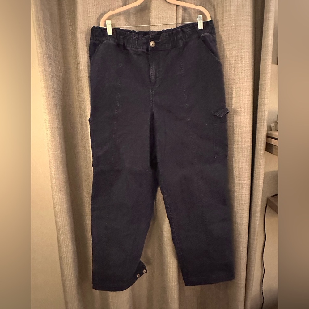 Lane Bryant Deep Blue Cargo Trousers